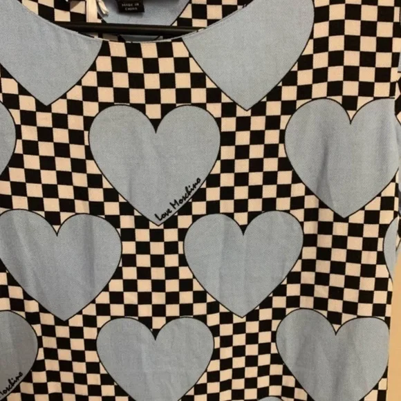 NWT MOSCHINO LOVE ALL OVER HEART DRESS - Picture 5 of 9